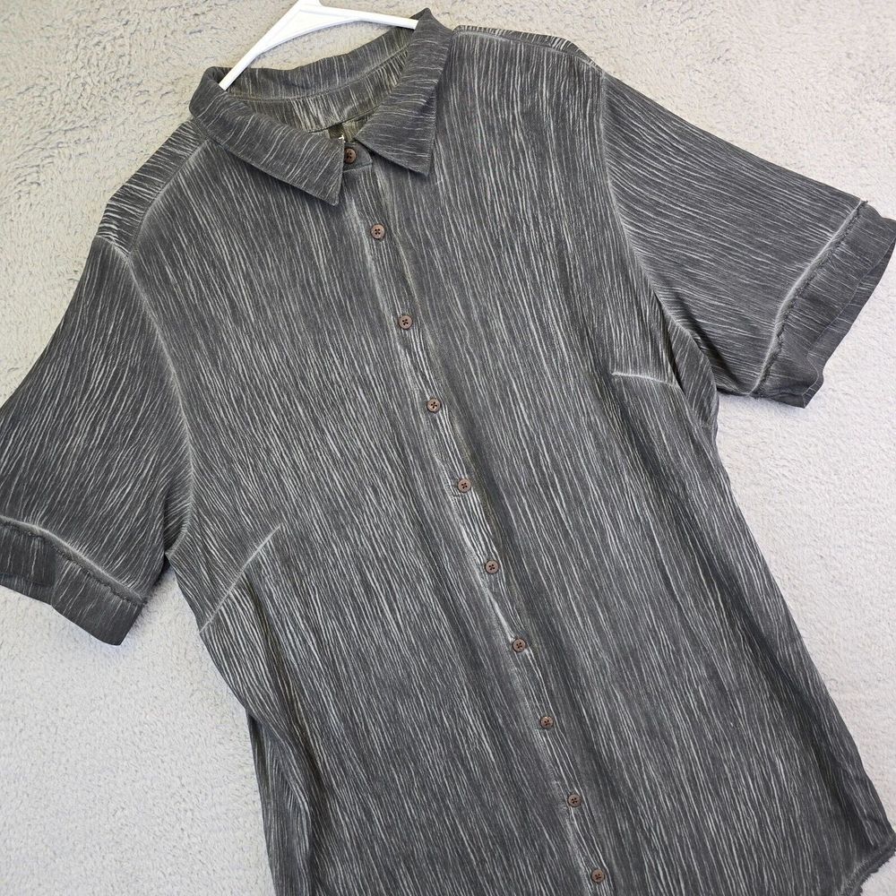 Torrid Sleepshirt Womens Plus Size 1 Tunic Grunge Metallic Cozy Comfort Gauze